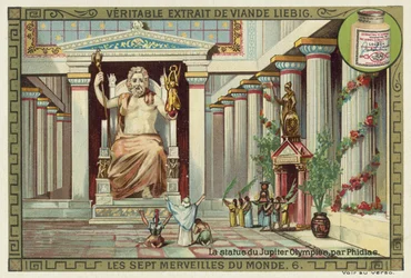 Statue of Zeus at Olympia, Greece, by Phidias